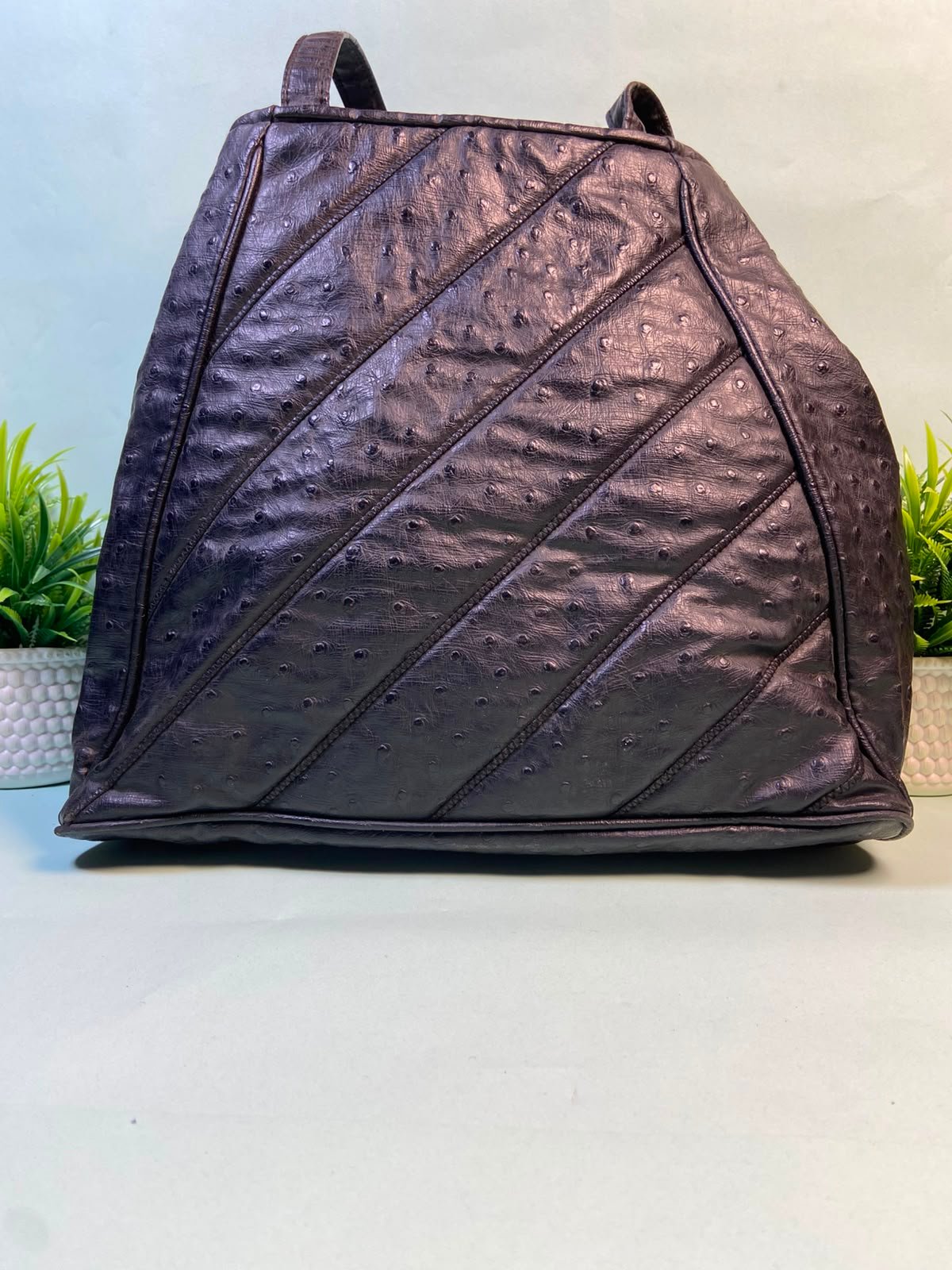 Black Textured Backpack
