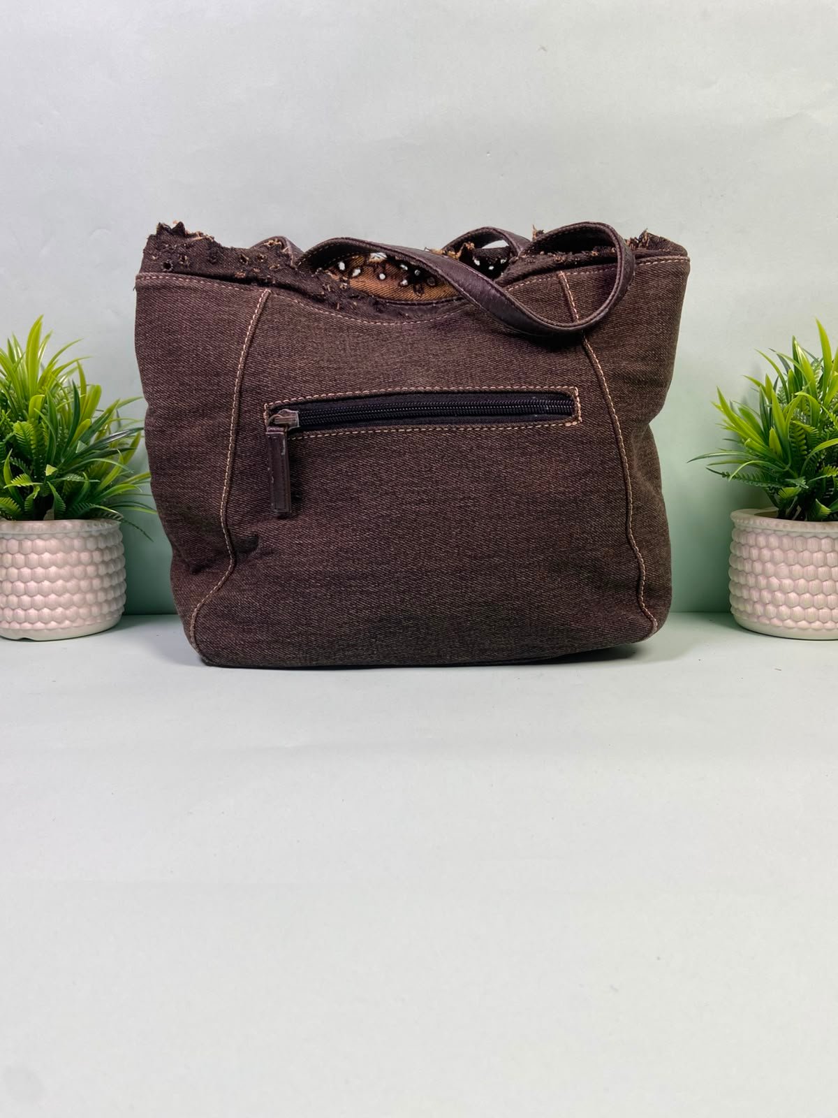 Brown Canvas Tote
