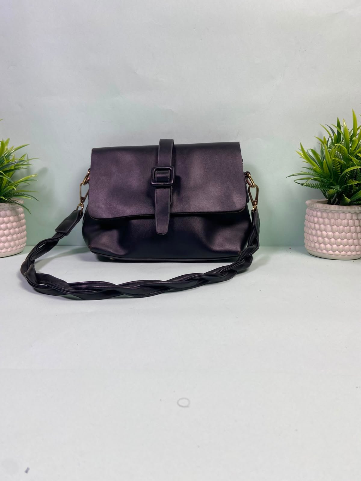 Minimal Flap Crossbody Bag