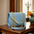Blue Chain Crossbody Bag