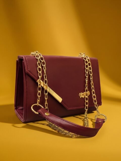 Red Chain Crossbody Bag