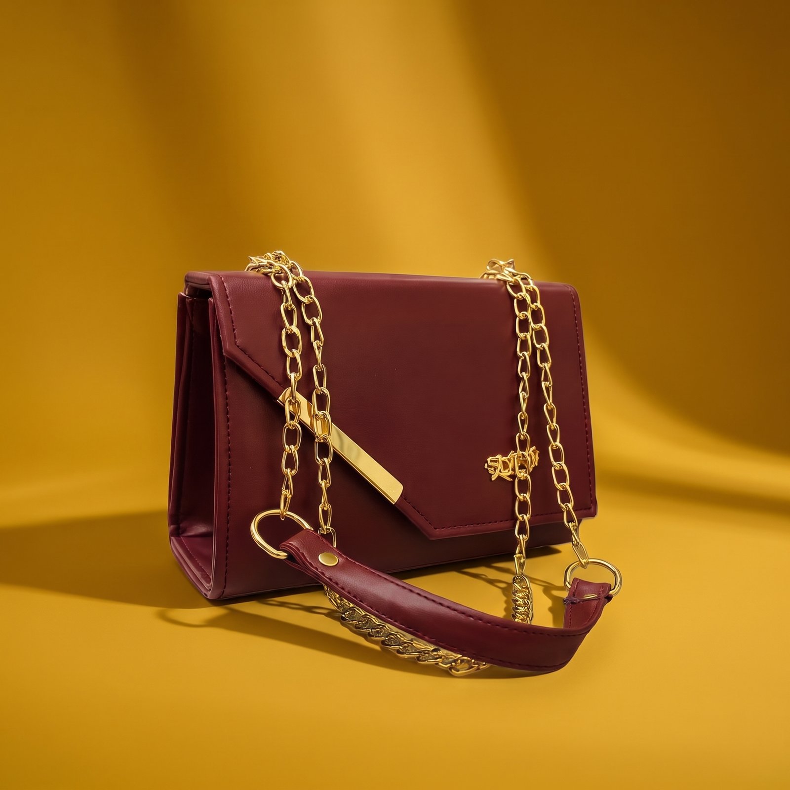 Red Chain Crossbody Bag