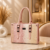 Printed Pink Tote Bag