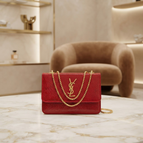 Red YSL Crossbody Bag