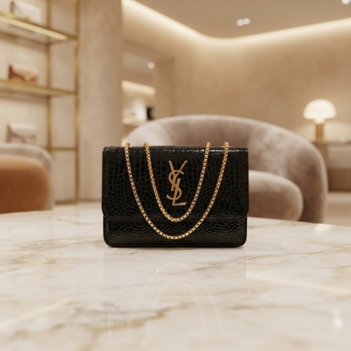 Black YSL Crossbody Bag