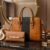 Brown Croc Tote Bag