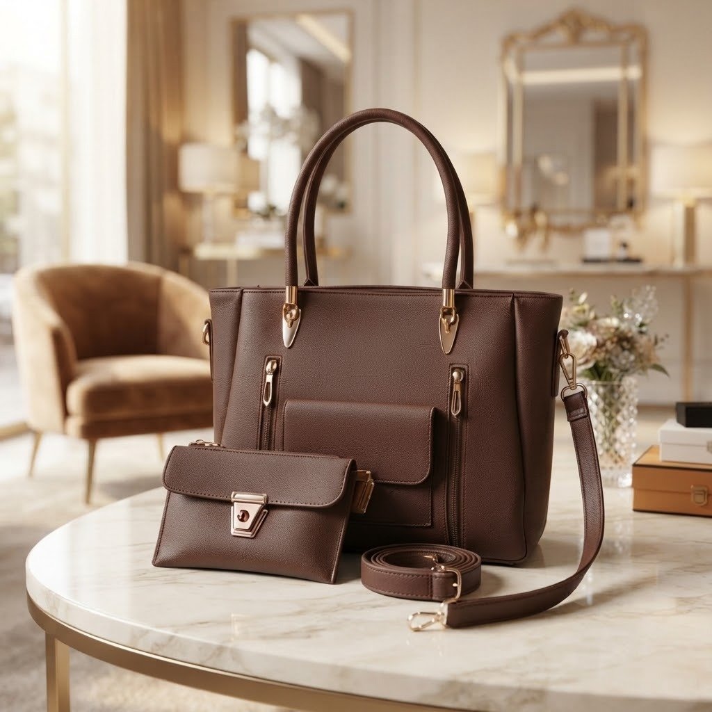 Premium Double Zipper Tote Bag