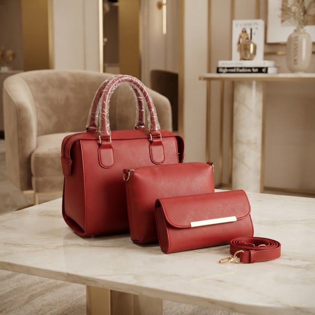 Trendy 3-Piece Tote Bag