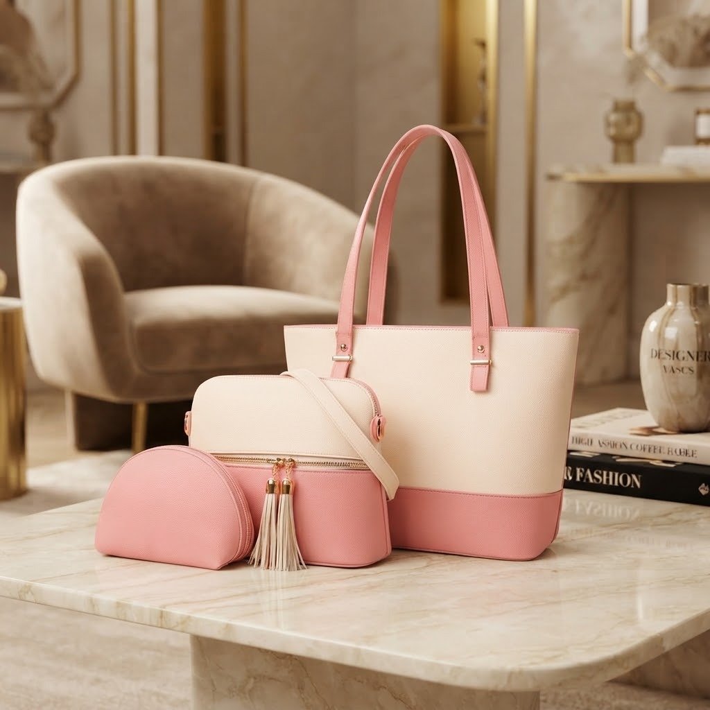 Branded 3-Piece Tote Bag