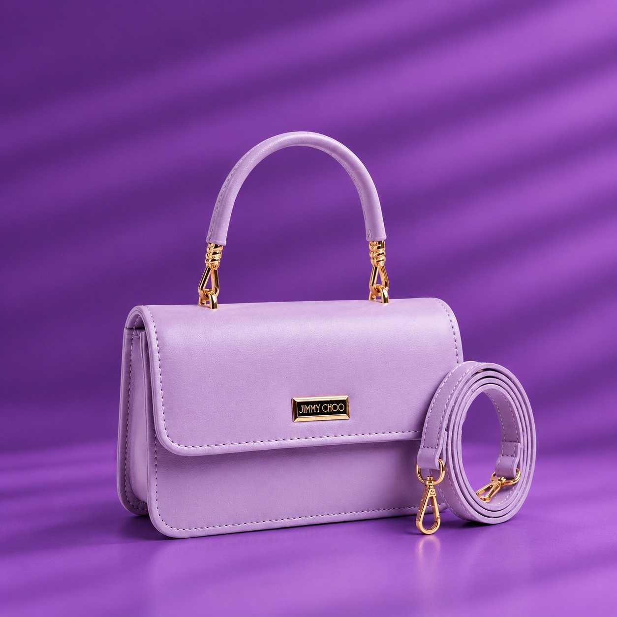 Jimmy Choo Lavender Hand Bag