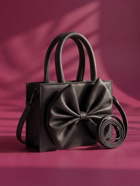 Black Bow Crossbody Bag
