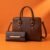 Premium Brown Croc Tote Bag
