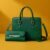 Classic Green Structured Tote Bag