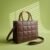 Cross Stich Brown Tote bag
