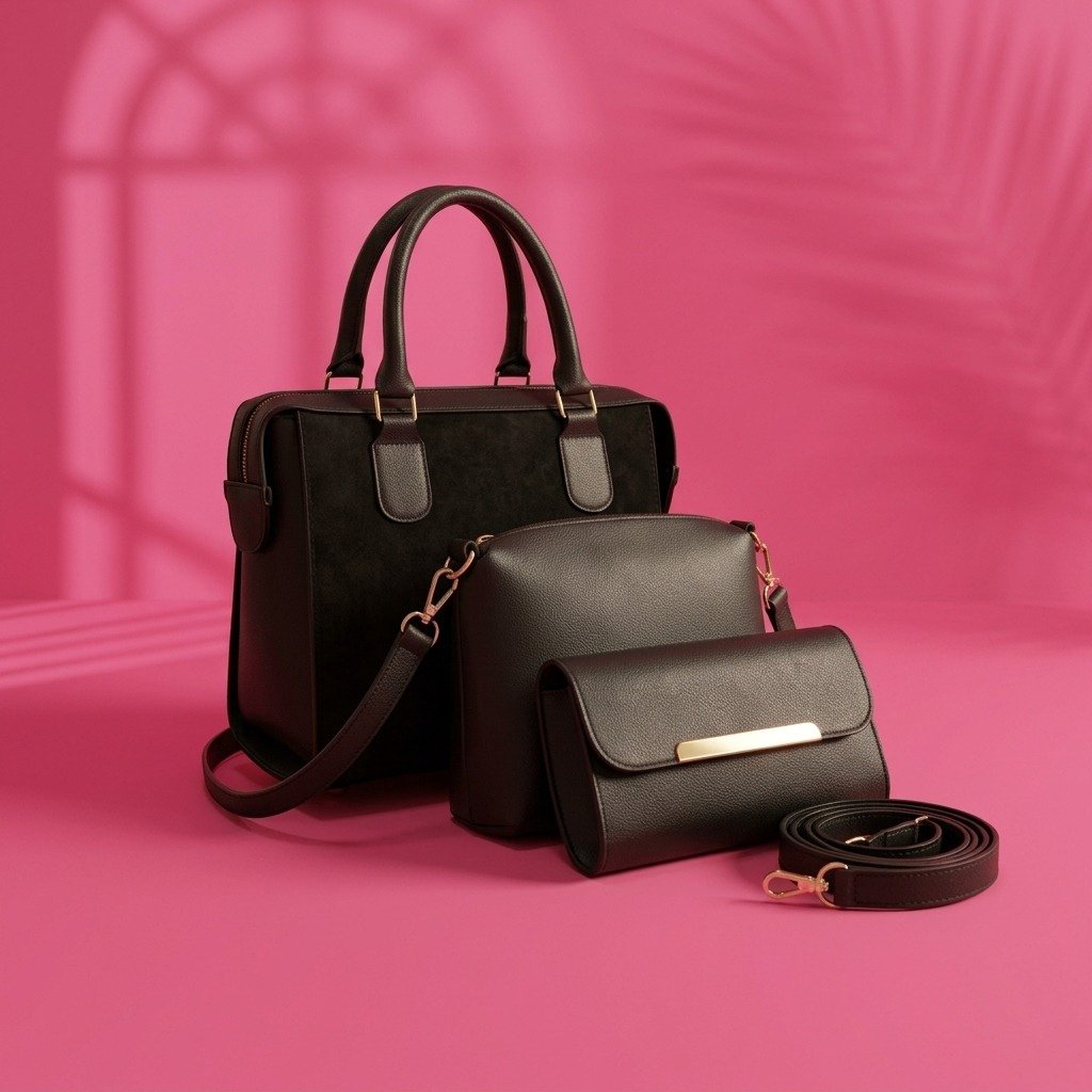 Stylish 3-Piece Tote Bag